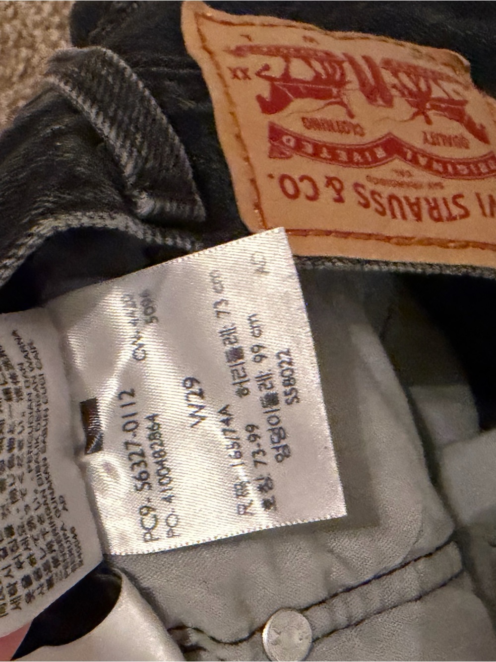 Levi's Black 501 Black Denim Shorts - Picture 5 of 5